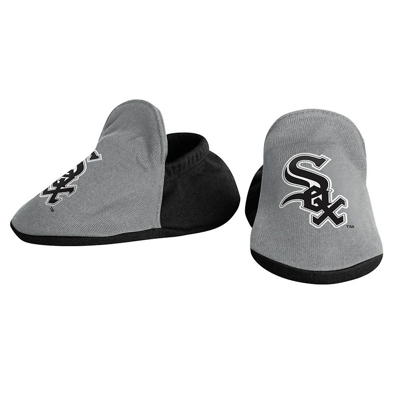 Newborn & Infant White Chicago Sox Base Hitter Bodysuit, Bib Bootie Set