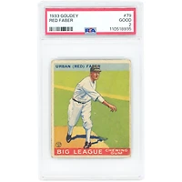 Carte de recrue Red Faber Chicago White Sox 1933 Goudey #79 authentifiée PSA 2