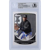 Tim Anderson Chicago White Sox autographié 2013 Bowman Draft #BDPP13 Beckett Fanatics a vu une carte de recrue authentifiée
