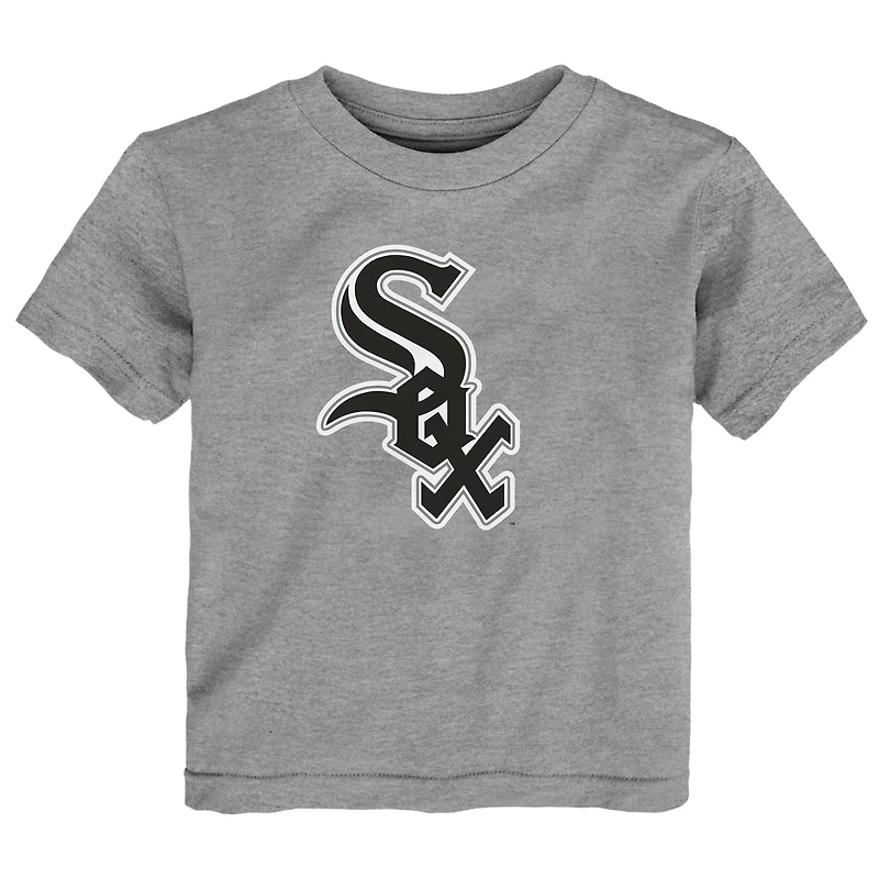 Toddler  Heather Gray Chicago White Sox Primary Logo T-Shirt