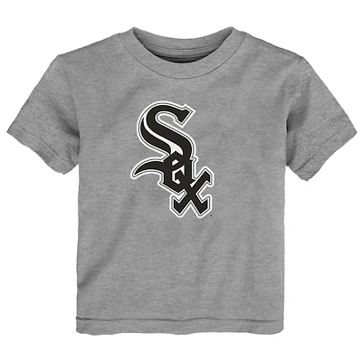 Toddler Heather Gray Chicago White Sox Primary Logo T-Shirt