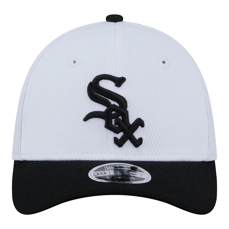 Toddler New Era White Chicago White Sox Baseball 39THIRTY M-Crown Adjustable Hat