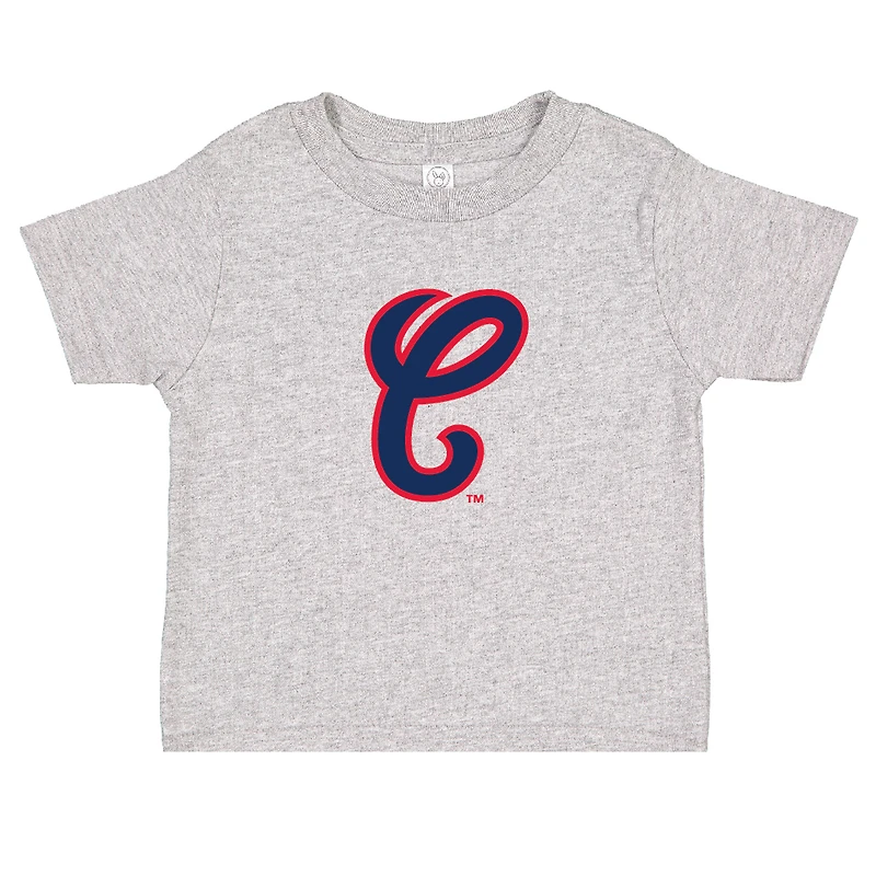 Ensemble de deux t-shirts pour tout-petits, doux comme un raisin, noir/gris chiné, collection Cooperstown des White Sox Chicago