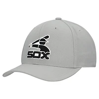 Unisex Mitchell & Ness  Gray Chicago White Sox Basic Coop Pro Adjustable Hat