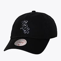 Casquette unisexe Mitchell & Ness Chicago White Sox 1904 noire et blanche à sangle ajustable