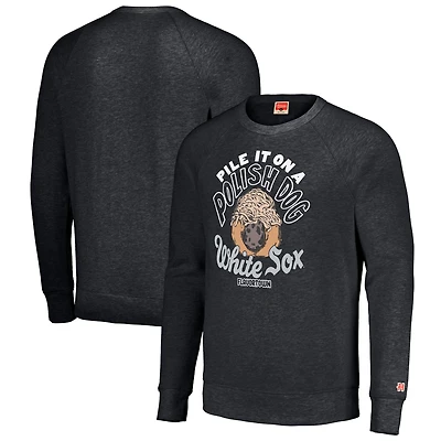 Sweat-shirt unisexe MLB x Guy Fieri's Flavortown Charcoal Chicago White Sox Tri-Blend