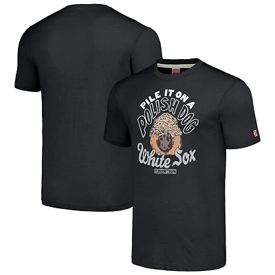 Unisex MLB x Guy Fieri’s Flavortown Charcoal Chicago White Sox Tri-Blend T-Shirt