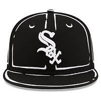 Unisex New Era x Joshua Vides Black Chicago White Sox Outline 59FIFTY Fitted Hat