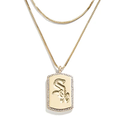WEAR by Erin Andrews x Baublebar Chicago White Sox Dog Tag Collier