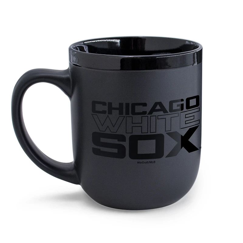 WinCraft Chicago White Sox 17oz. Black Tonal Ceramic Mug