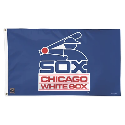 Drapeau de luxe Heritage simple face WinCraft Chicago White Sox 3 pi x 5 pi