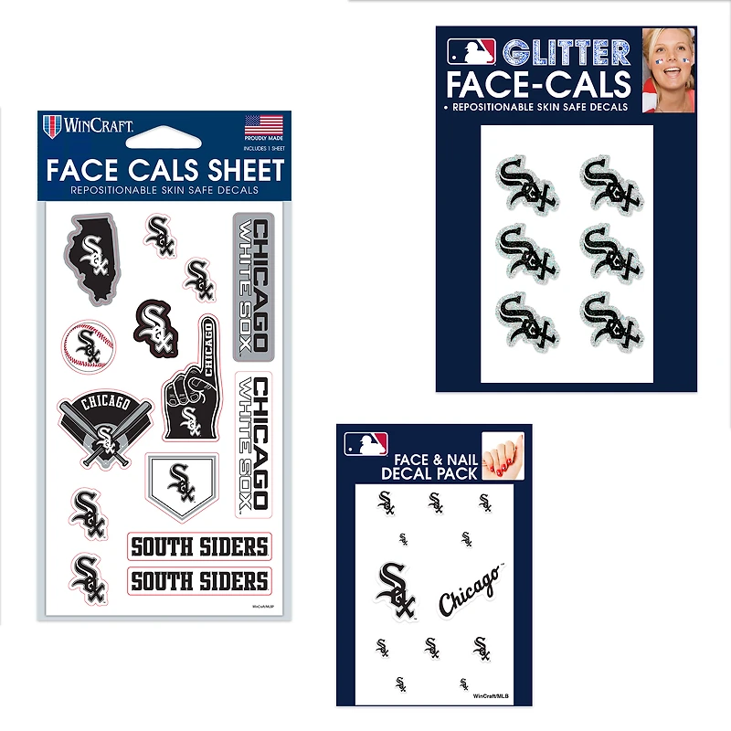 Ensemble de tatouages sans eau WinCraft Chicago White Sox 4" x 7"