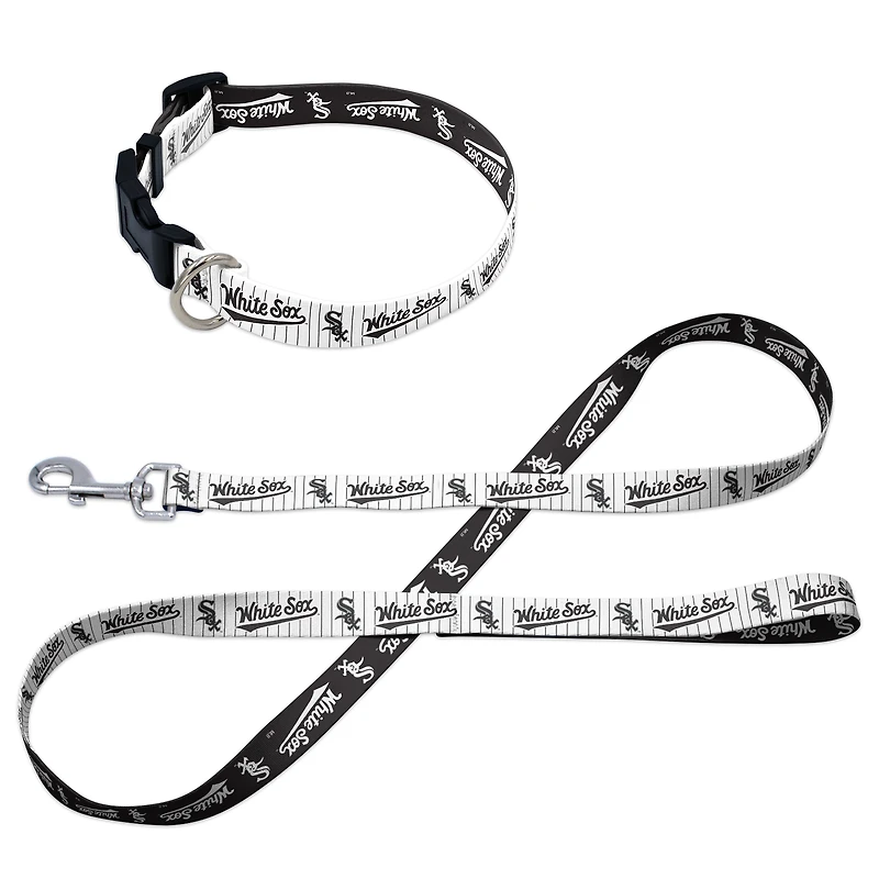 Ensemble laisse et collier pour animaux de compagnie WinCraft Chicago White Sox