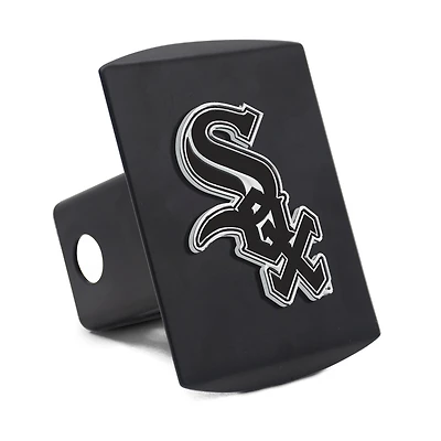 Cache-attelage WinCraft Chicago White Sox Premium en métal chromé avec logo.