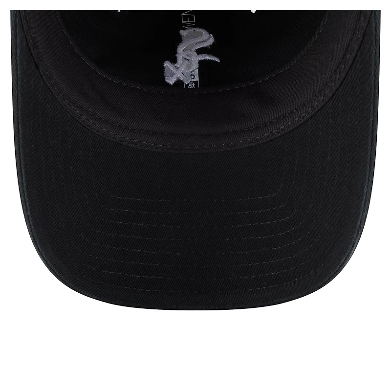 Casquette ajustable 9TWENTY Preppy Team de Chicago White Sox pour femme New Era noire