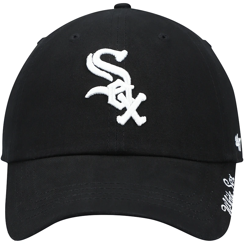 Casquette ajustable pour femme « 47 Black Chicago White Sox Team Miata Clean Up »