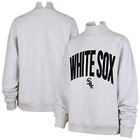 Women's '47  Heather Gray Chicago White Sox Subtle Muse Mock Neck Sweatshirt