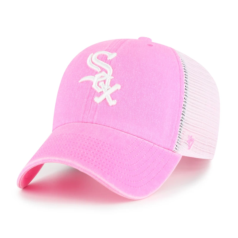 Women's '47 Pink Chicago White Sox Summer Fun Trucker Clean Up Adjustable Hat