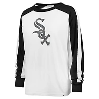 T-shirt à manches longues '47 White Chicago Sox Premier Caribou pour femmes