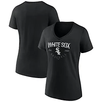 Women's Black Chicago White Sox Live For It V-Neck T-Shirt