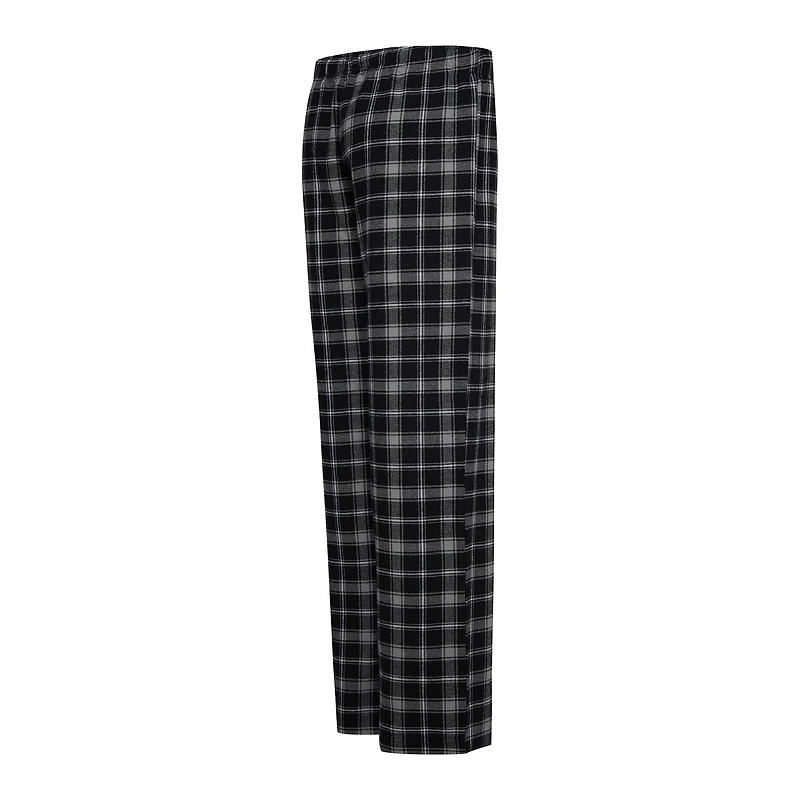 Ensemble de nuit Concepts Sport noir/gris pour femme, haut Arctic et pantalon en flanelle des White Sox Chicago