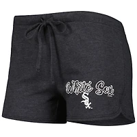 Women's Concepts Sport Charcoal Chicago White Sox Billboard Racerback Tank & Shorts Sleep Set