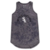 Women's Concepts Sport Charcoal Chicago White Sox Plus Jersey Tank Top & Pants Sleep Set