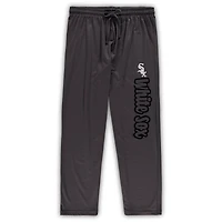 Ensemble de nuit Concepts Sport Charcoal Chicago White Sox pour femmes, débardeur et pantalon en jersey grande taille