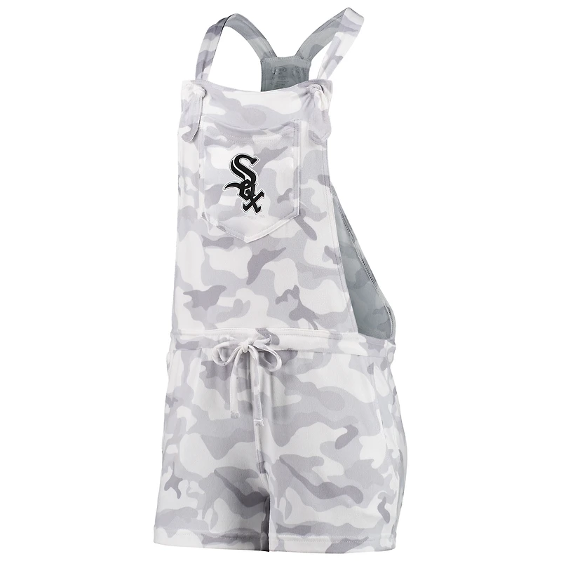 Women's Concepts Sport Gray Chicago White Sox Camo Romper Overalls