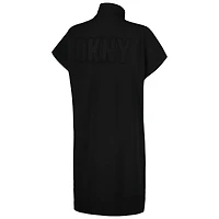Robe sneaker à quart de zip Emily DKNY Sport noire des Chicago White Sox pour femmes