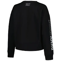 Women's DKNY Sport Black Chicago White Sox Lily V-Neck Pullover Sweatshirt