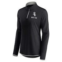 Women's Fanatics Black Chicago White Sox Worth The Drive Quarter-Zip Jacket