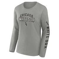 Women's Fanatics Gray/Black Chicago White Sox T-Shirt Combo Pack