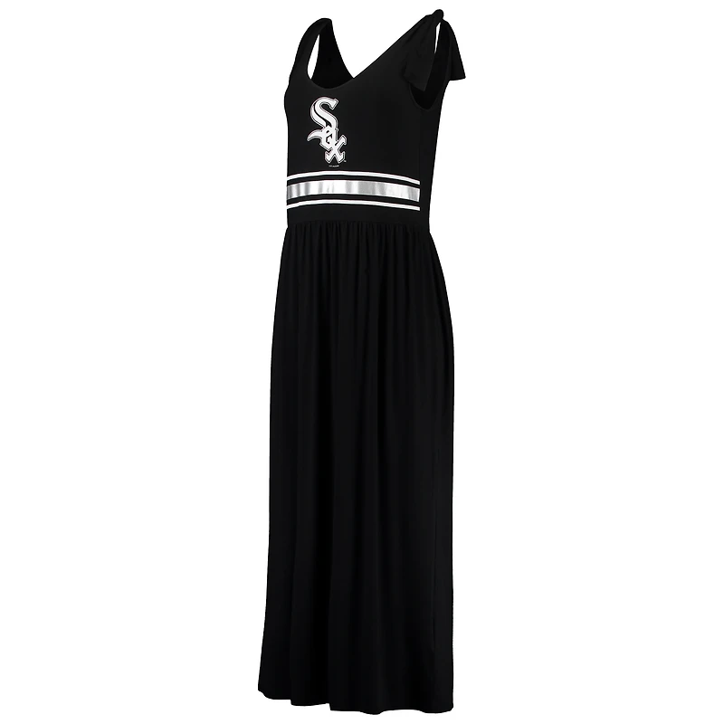 Robe longue noire G-III 4Her de Carl Banks pour femme, motif « Game Over » des White Sox Chicago