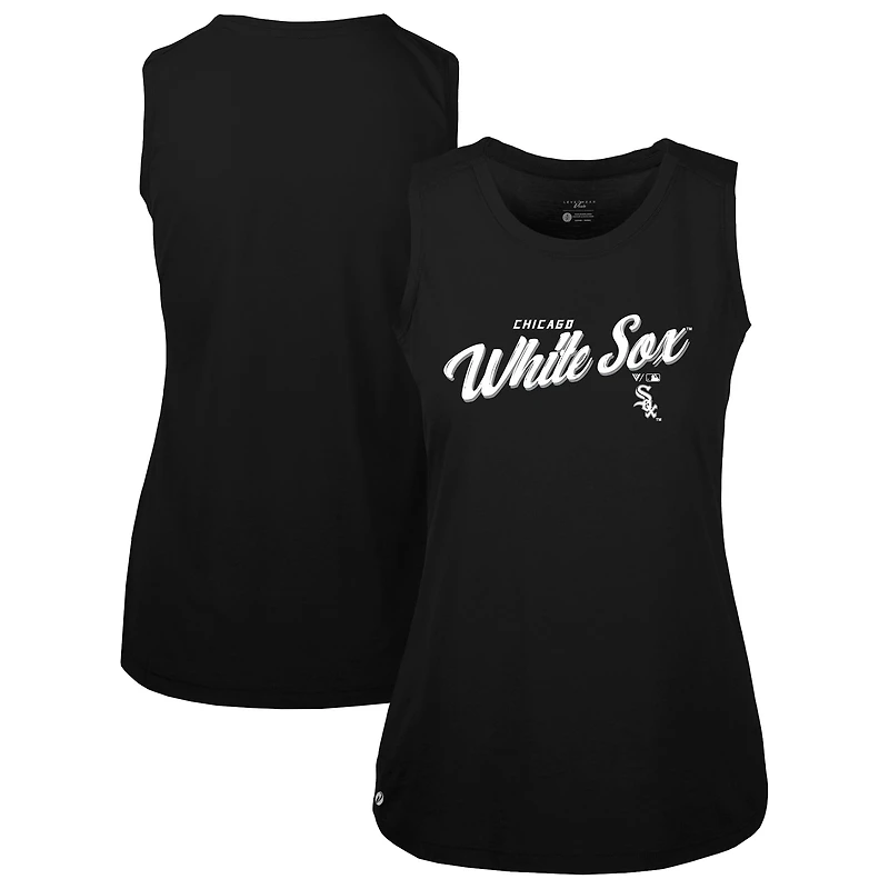 Women's Levelwear Black Chicago White Sox Accolade Macy Prospect Tank Top