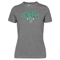 T-shirt à carreaux Maddox pour femme, gris, Chicago White Sox, St. Patrick's Day