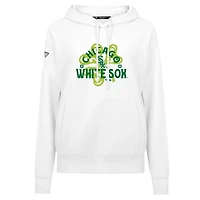Sweat à capuche imprimé trèfle de la Saint-Patrick des White Sox Chicago pour femme Levelwear