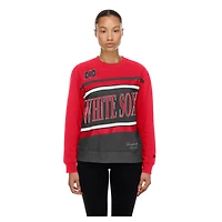 Women's New Era  Black/Red Chicago White Sox City Connect Gameday Fleece Sweatshirt