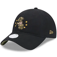 Casquette réglable New Era noire Chicago White Sox 2024 Armed Forces Day 9TWENTY pour femme