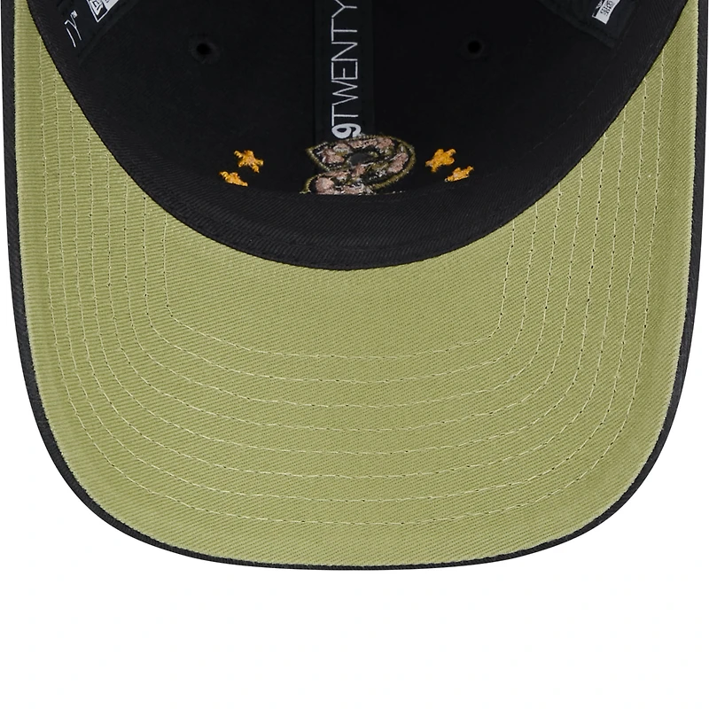 Casquette réglable New Era noire Chicago White Sox 2024 Armed Forces Day 9TWENTY pour femme
