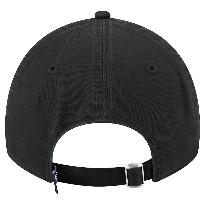 Casquette ajustable Glitz 9TWENTY noire Chicago White Sox New Era pour femme