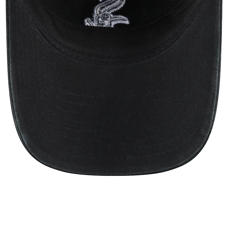 Casquette ajustable Glitz 9TWENTY noire Chicago White Sox New Era pour femme