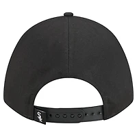 Women's New Era Black Chicago White Sox Metallic A-Frame 9FORTY Adjustable Hat