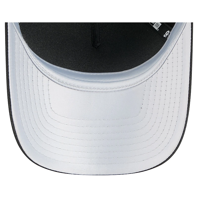 Women's New Era Black Chicago White Sox Metallic A-Frame 9FORTY Adjustable Hat