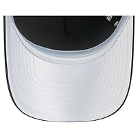 Women's New Era Black Chicago White Sox Metallic A-Frame 9FORTY Adjustable Hat