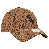 Women's New Era Brown Chicago White Sox Vintage Deco 9TWENTY Adjustable Hat