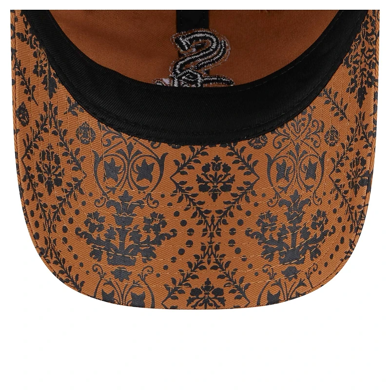 Women's New Era Brown Chicago White Sox Vintage Deco 9TWENTY Adjustable Hat
