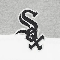 Blouson à capuche et fermeture éclair intégrale New Era Heather Black Chicago White Sox pour femme