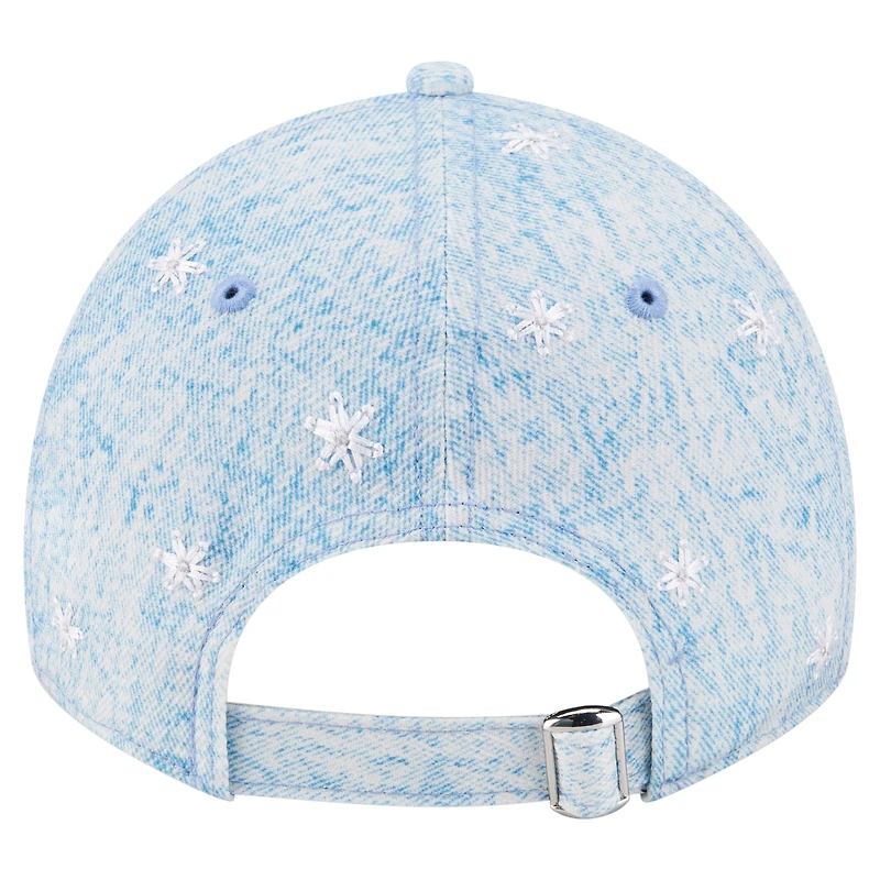 Women's New Era Light Blue Chicago White Sox Daisy All Over 9TWENTY Adjustable Hat