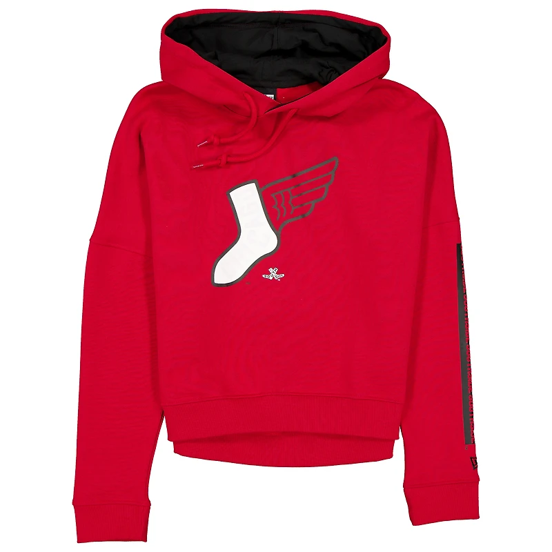 Women's New Era Red/Black Chicago White Sox 2025 City Connect Pullover Hoodie